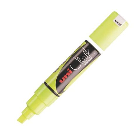 Rotulador Tiza Uni-Ball Chalk punta gruesa amarilla