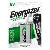Pile rechargeable HR22 9V Energizer - Blister de 1 accu 9 volts