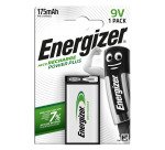 Pile rechargeable AAAA - HR22 Energizer - Blister de 1 accu 9 volts