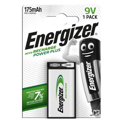 Pile rechargeable AAAA - HR22 Energizer - Blister de 1 accu 9 volts