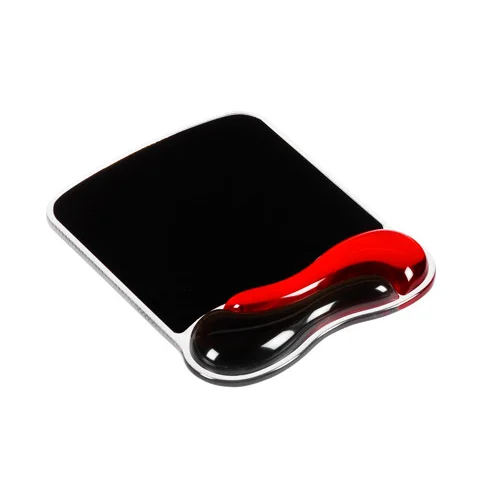 Tapis souris avec repose-poignet ergonomique en gel Kensington noir / rouge  sur