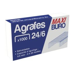 Box of 1000 staples 24/6 Maxiburo