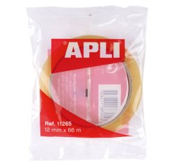 Cinta adhesiva transparente 12 x 66 Apli