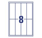 Etiquette magnétique jet d’encre 140 x 50 mm Avery J8875-5 blanche – Pochette de 40