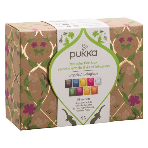 Tea and infusions Bio Selection Pukka -  case with 45 biodegradable bags