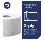 Karton 12 rollen toiletpapier mini jumbo Tork T2 professionnal