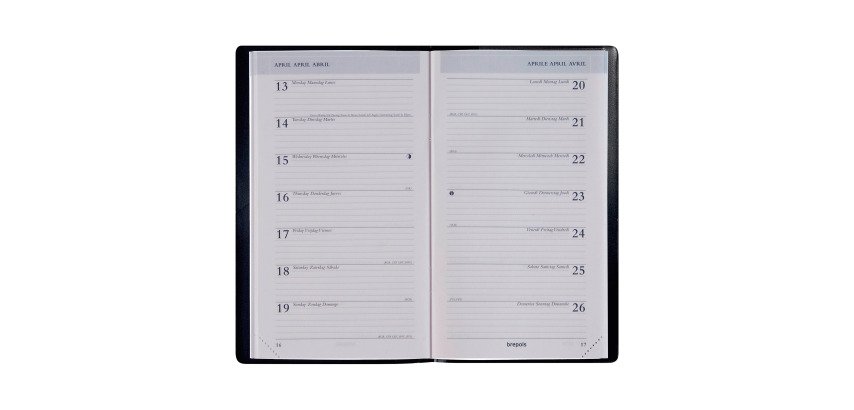 Agenda semainier Breplan Brepols 2027