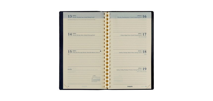 Agenda Wochenplaner Interplan Brepols 2026