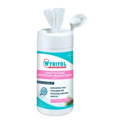 Lingettes nettoyantes désinfectantes mains Wyritol Professional Desinfection - Boîte de 100