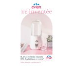 Fontaine à bulle d'eau Evian Re-New + 2 bulles d'eau Evian 5 L