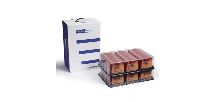 Boîte de rangement Avery pour 100 badges standards