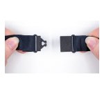 Tour de cou polyester noir recyclé pour badge avec clip No-Twist Avery - pochette de 10