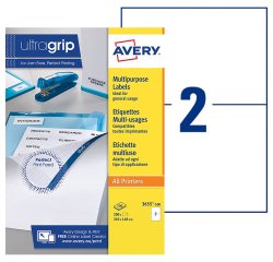 Etiquette adresse jet d'encre et laser Avery blanche