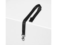 Tour de cou polyester recyclé pour badge avec mousqueton - pochette de 10