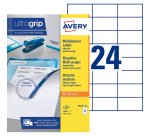 Etiquette adresse jet d'encre et laser 70 x 37 mm Avery 3474-100 blanche - Boîte de 2400