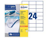 Etiquette adresse jet d'encre et laser 70 x 37 mm Avery 3474-100 blanche - Boîte de 2400