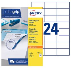 Etiquette adresse laser Avery blanche