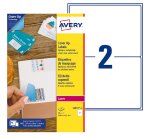 Etiquette opaque de masquage laser 199,6 x 143,5 mm Avery blanche - Boîte de 50