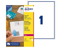 Etiqueta opaca cubriente láser 199,6 x 289,1 mm Avery blanca - Caja de 25