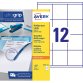 Etiquette adresse jet d'encre et laser 105 x 37 mm Avery 3484-100 blanche - Boîte de 1600