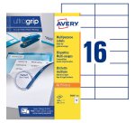 Etiquette adresse jet d'encre et laser 105 x 37 mm Avery 3484-100 blanche - Boîte de 1600