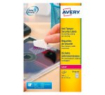 Etiquette de sécurité laser 63,5 x 29,6 mm Avery L6114-20 blanche - Pochette de 540