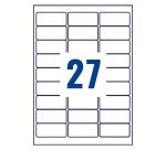 Etiquette de sécurité laser 63,5 x 29,6 mm Avery L6114-20 blanche - Pochette de 540