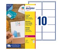 Etiqueta opaca cubriente láser 99,1 x 57 mm Avery blanca - Caja de 250