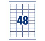 Etiqueta de seguridad láser 45,7 x 21,2 mm Avery L6113-20 blanca - Paquete de 960