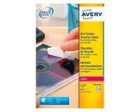 Sicherheitsetikett Laser 45,7 x 21,2 mm Avery L6113 - 20 weiß - Hülle von 960