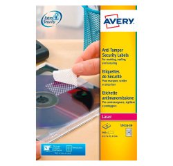 Etiqueta de seguridad láser 45,7 x 21,2 mm Avery L6113-20 blanca - Paquete de 960