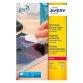 Safety label laser 45,7 x 21,2 mm Avery L6113 - 20 white - sleeve of 960