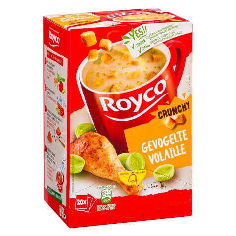 Soupe Royco Volaille Crunchy - Boîte de 20 sachets