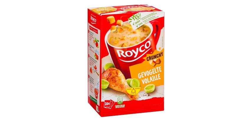Royco Geflügel Crunchy - Großer Karton mit 20 Beuteln