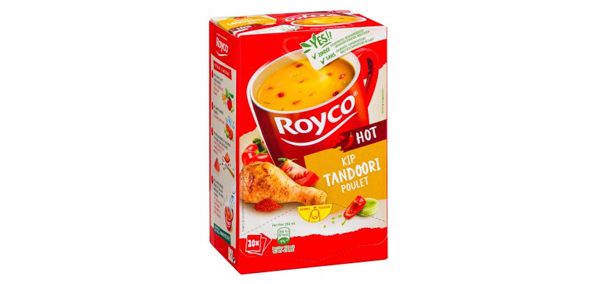 Soupe Royco poulet tandoori - Boîte de 20 sachets