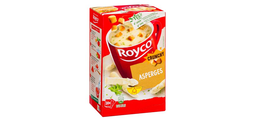 Soupe Royco Asperges Crunchy - Boîte de 20 sachets