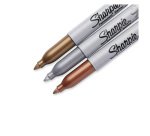 Rotuladores permanentes Sharpie Fine colores metálicos - Blíster 3 unidades