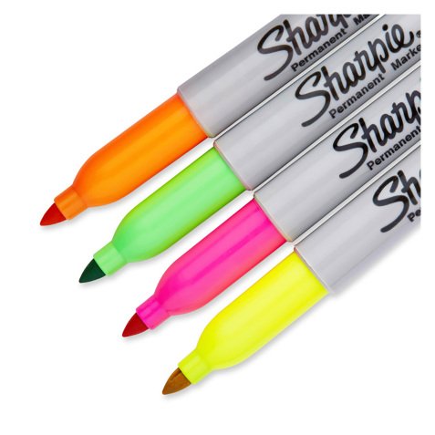 Subrayador Sharpie Fine colores surtidos Neón - Blíster 4 unidades