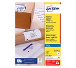 Etiquettes adresses jet d'encre 63,5 x 38,1 mm Avery J8160-100 - Pochette de 2100
