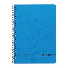 Cuaderno Enri Office tapa flexible cuarto liso azul