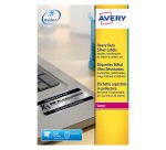 Etiquette ultra résistante laser 26,4 x 10 mm Avery L6008-20 grise - Pochette de 3780