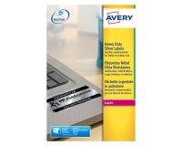 Etiquette ultra résistante laser 26,4 x 10 mm Avery L6008-20 grise - Pochette de 3780
