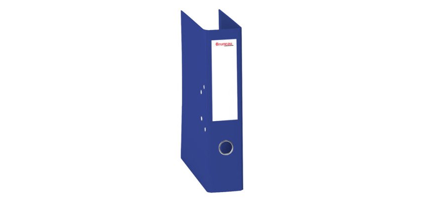 Archivador de palanca forrado en polipropileno Bruneau Folio lomo 5 cm azul cobalto