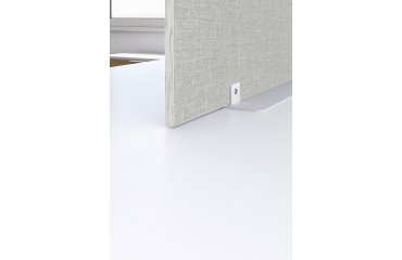 Separation screen  B-Zen antibacterial wood L 80 x H 60 cm - Gray - with base