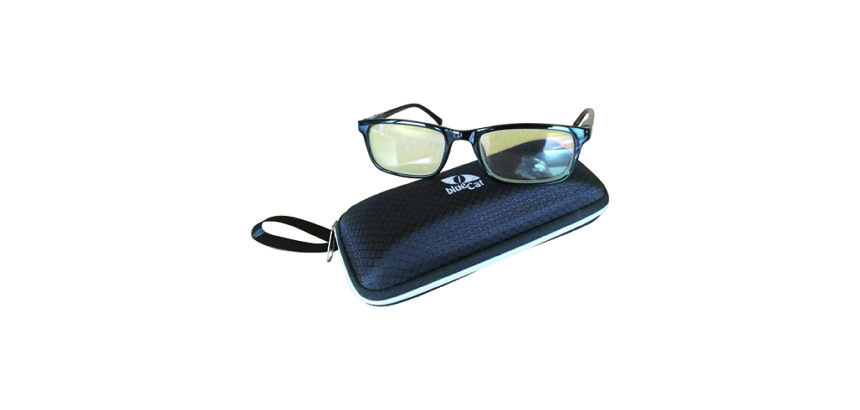 Lunette homme anti lumière bleue, monture noire