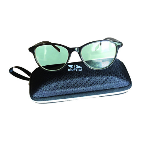 Glasses female blue light filter black frame