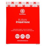 Ruban laminé 24 mm blanc écriture noire - Compatible Brother TZE 251