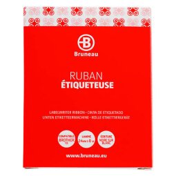 Ruban laminé 24 mm blanc écriture noire - Compatible Brother TZE 251