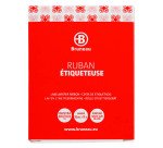 Ruban laminé 18 mm blanc écriture noire