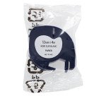 Ruban papier 12 mm blanc écriture noire